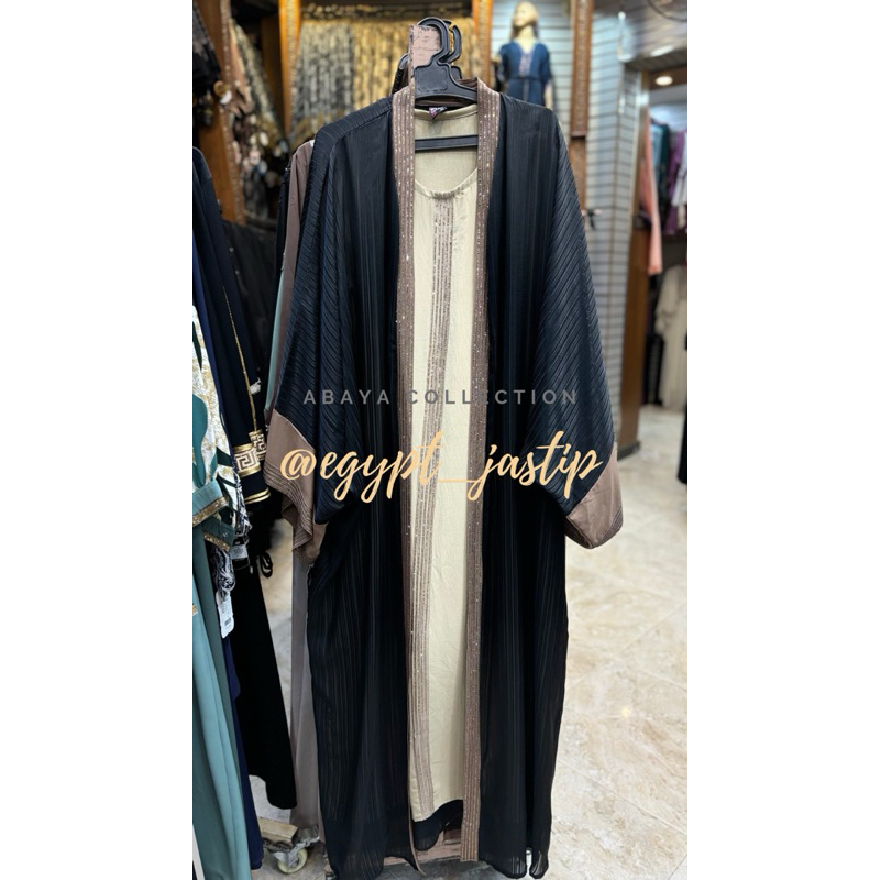 ABAYA BATWING MEWAH INCLUDE INNER | ABAYA ORIGINAL MESIR | ABAYA ARAB | ABAYA IMPOR | SET ABAYA