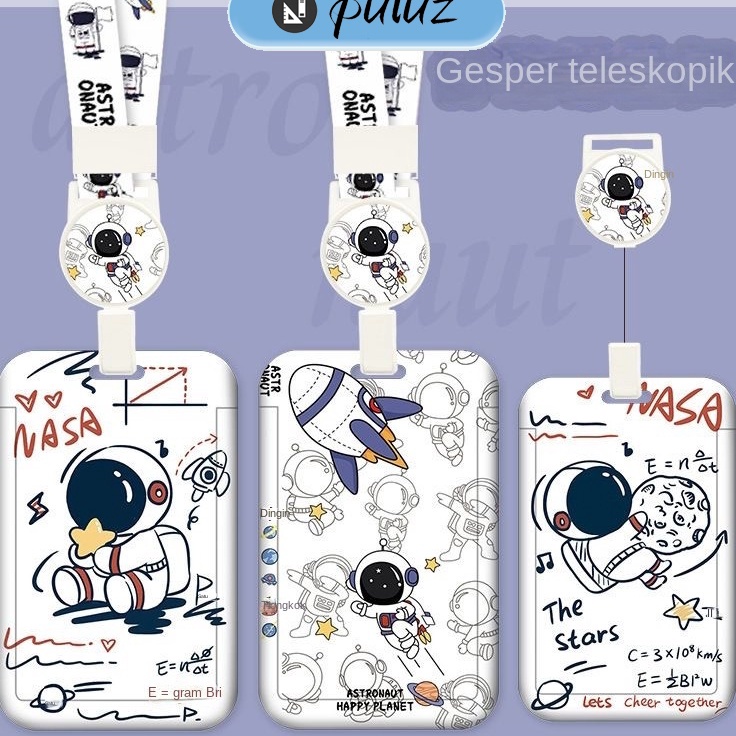 

Diskon Hemat Kartun Astronot ID card holder motif kawaii astronout tempat kartu bebek bunga