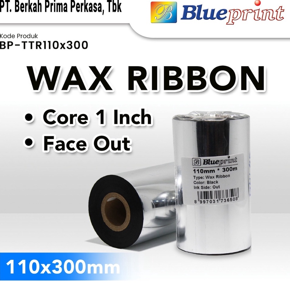 

Super Update Ribbon Wax Barcode Label 11 x 3 m BLUEPRINT Thermal Transfer Ribbon 11x3 Meter