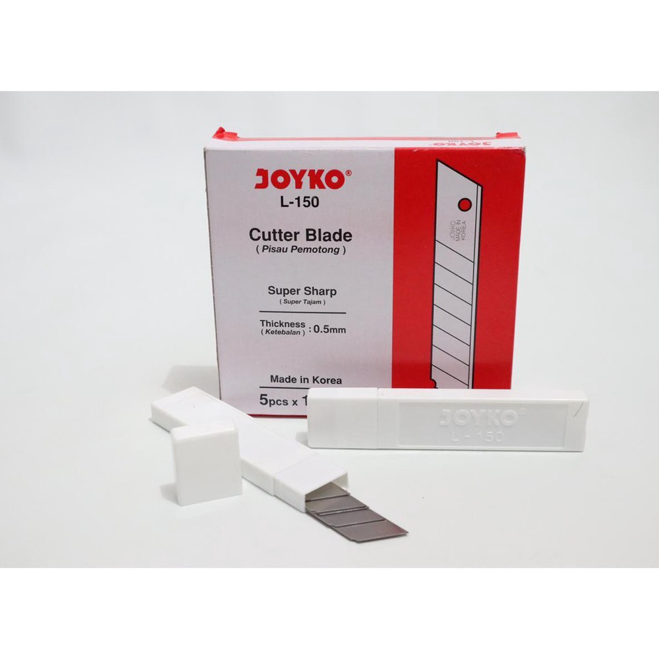 

Banyak Promo Isi Cutter Mata Pisau Ukuran Besar Type L15 Merk Joyko Isi 12 tube