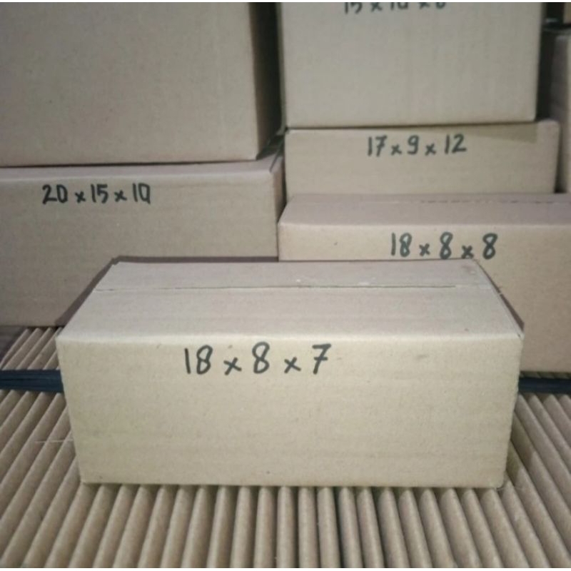 

kardus packing ukuran PxLxT 18x8x7cm