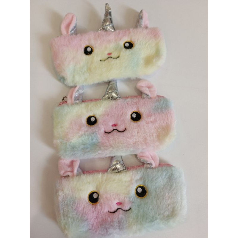 

ilykids kotak pensil bulu unicorn lucu gemes gemoy anak perempuan