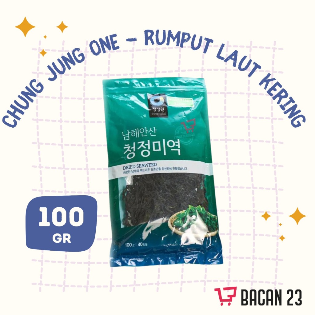 

Rumput Laut Kering Chung Jung One (100 Gr) / Dried Seaweed / Rumput Laut Enak