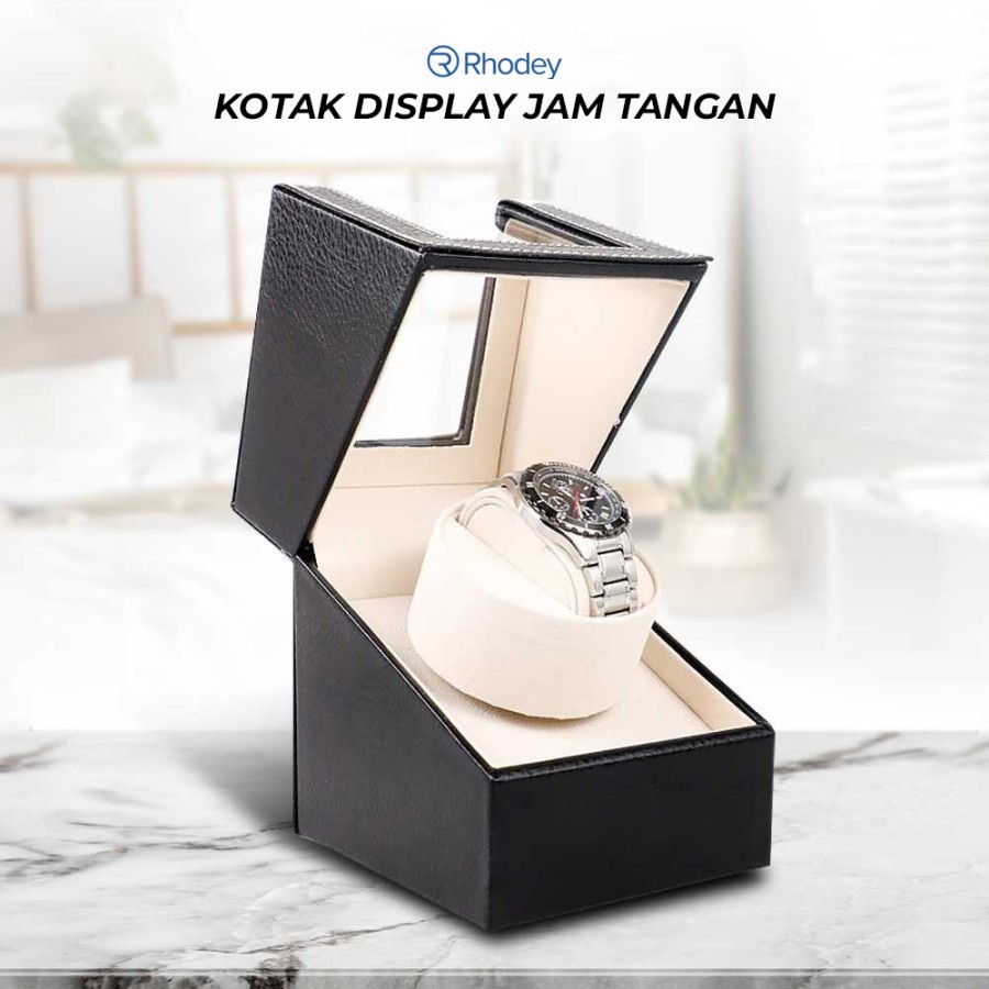 Kotak Display Jam Tangan Putar Automatic Winding Watch Box