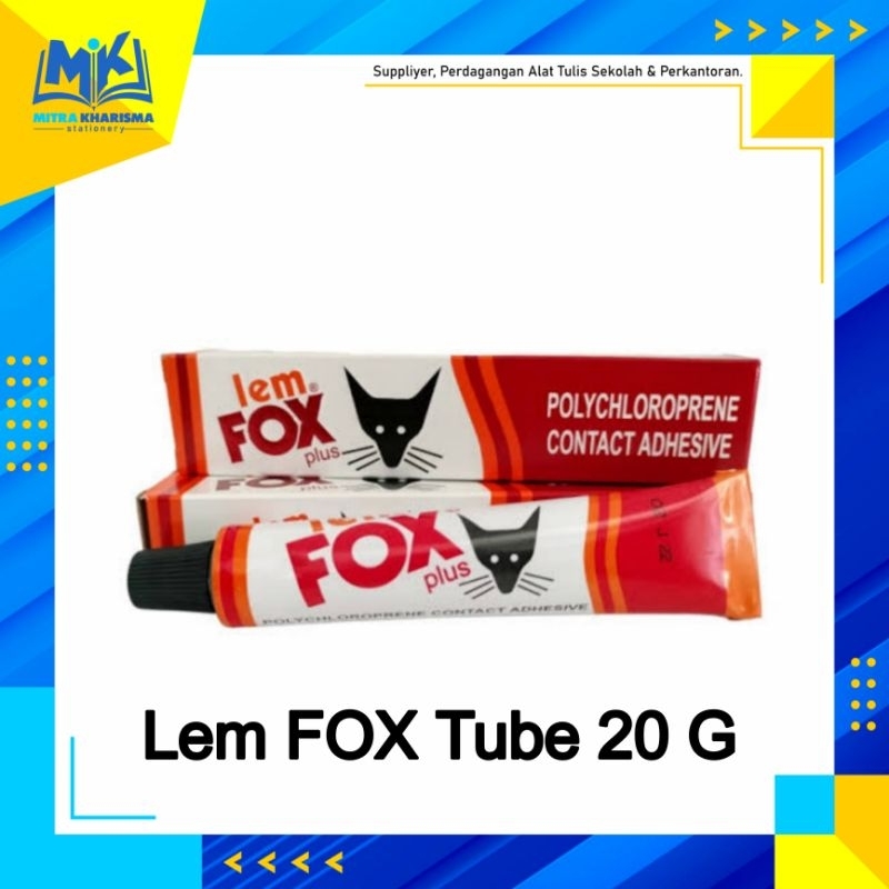 

Lem FOX plus Tube 20 g / Lem Kuning