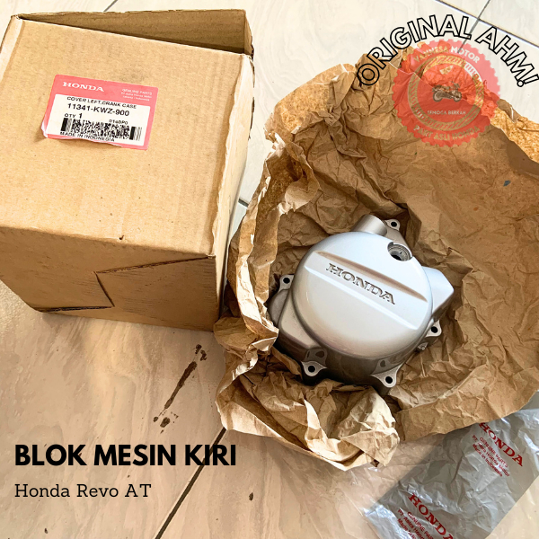 Blok Magnet Mesin Kiri Cranckcase Comp L Honda Revo AT Matic - Jaminan Original 100% - 11341KWZ900