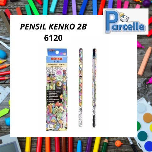 

PENSIL 2B KENKO 6120 HEXAGONAL | PENSIL KUALITAS TERBAIK KENKO 6120 | PENSIL MOTIF DOODLE | PENSIL LUCU