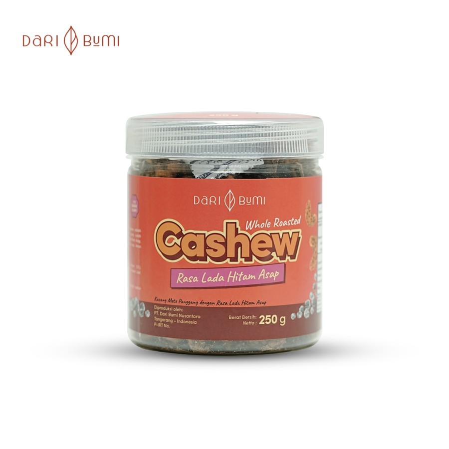 

Kacang Mete Rasa Lada Hitam Asap 250 Gr Whole Roasted Cashew Daribumi