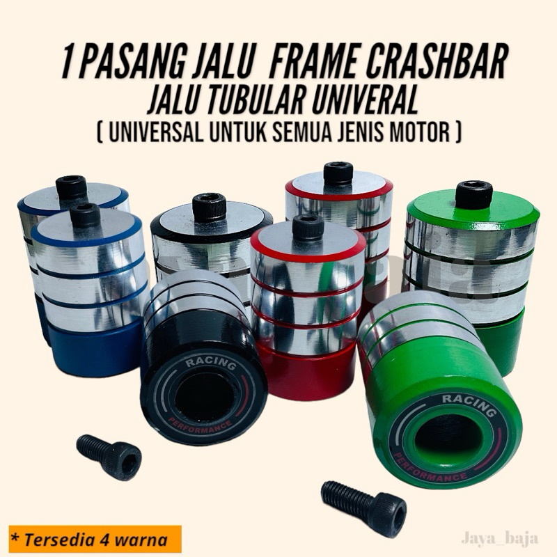 JALU BAHAN BESI ALMUNIUM ALLOY . FRAME SLIDER / TUBULAR / CRASHBAR PNP SEMUA MOTOR SPORT & MOTOR MAT