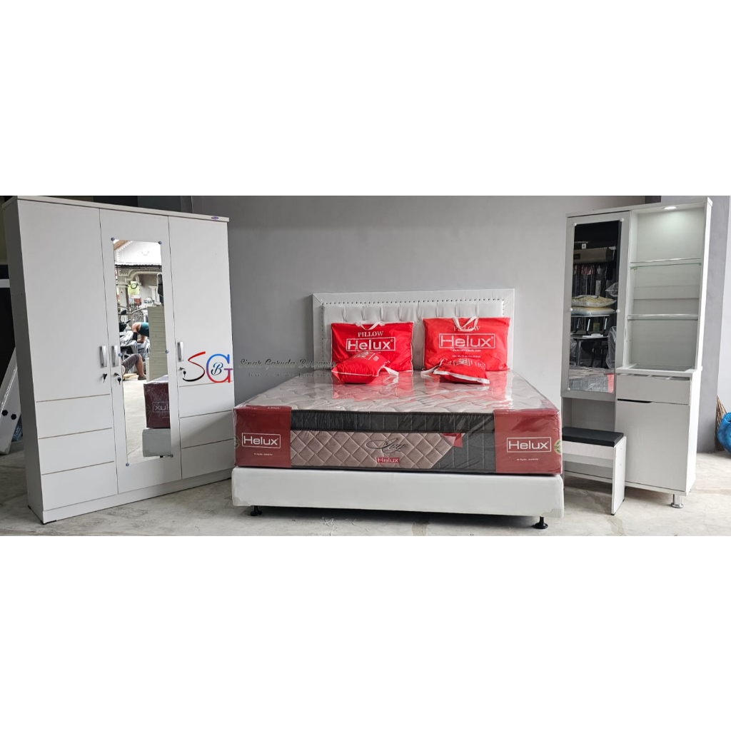 PROMO KAMAR SET MATRAS HELUX / KAMAR SET PENGANTIN HARGA TERJANGKAU