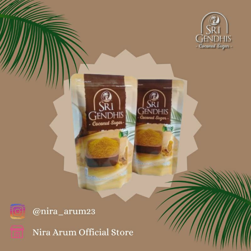 

Sri Gendhis Coconut Sugar gula kelapa granul original 125 gram dua pcs