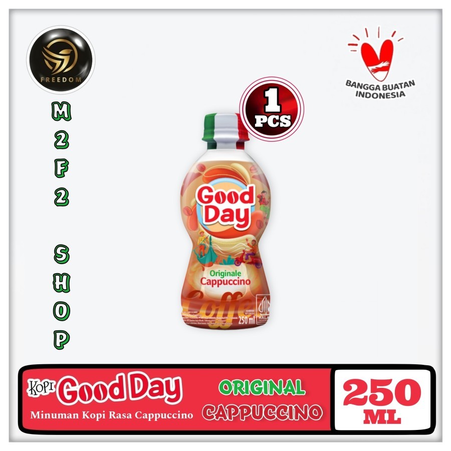 

Kopi Good Day Originale Cappuccino Coffee Botol Pet - 250 ml (Kemasan Satuan)