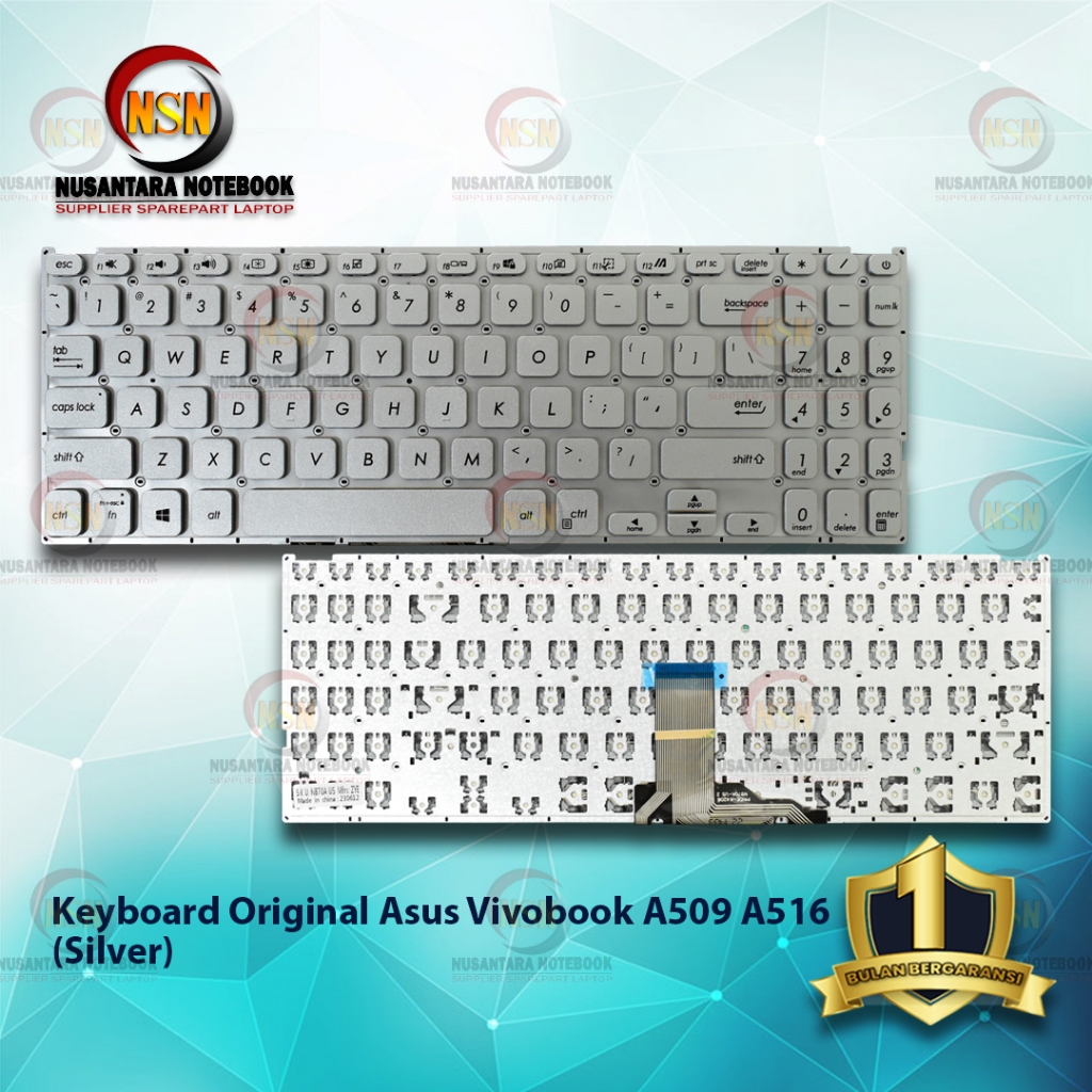 Keyboard Laptop Original Laptop Asus Vivobook 15 A509 A516 (Silver)