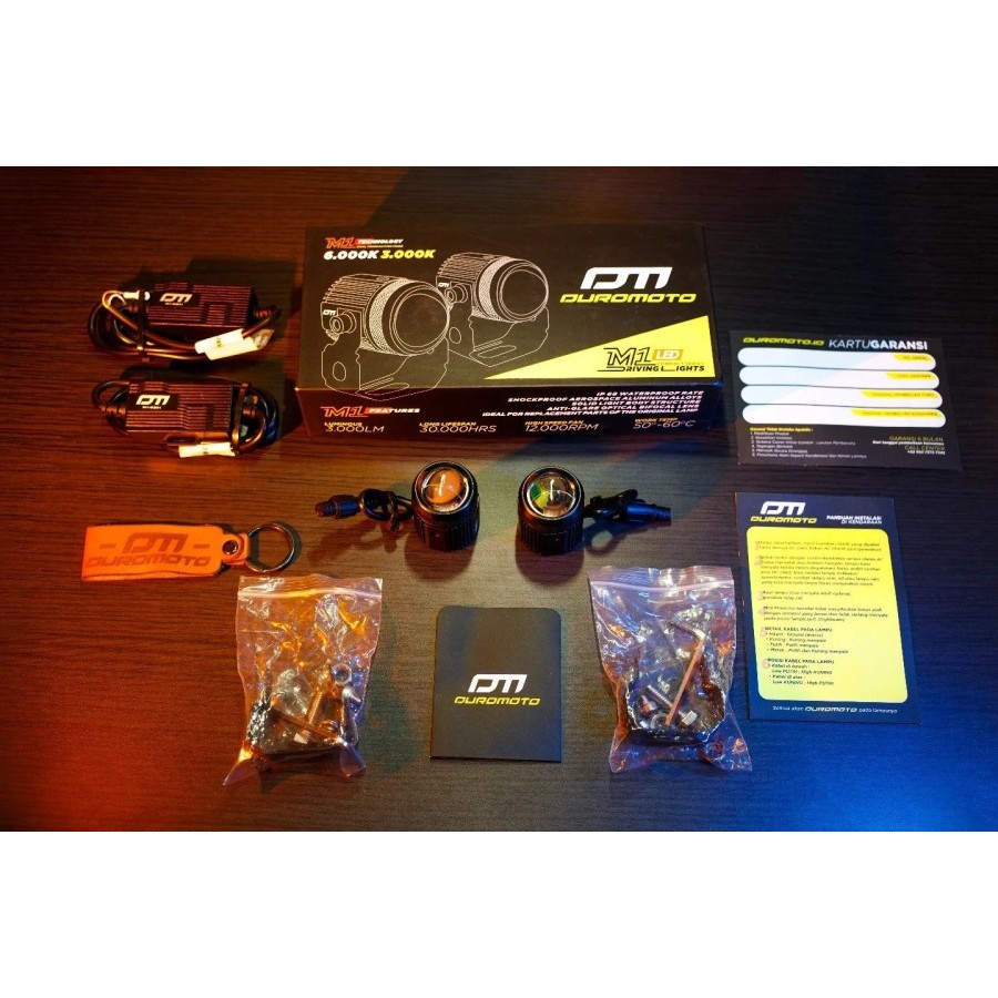 LAMPU DUROMOTO M1 LAMPU TEMBAK LED FOGLAMP MOTOR MOBIL 30W - Lampu M1 DM