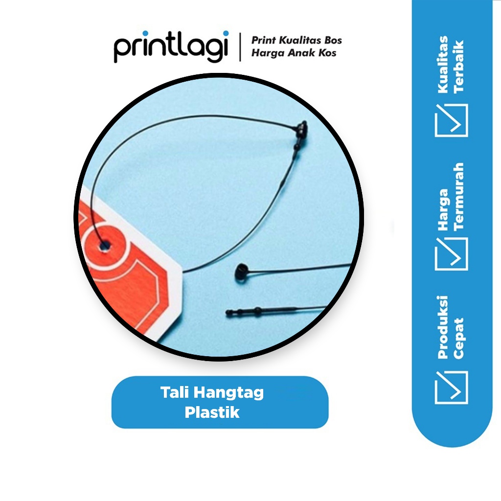 

HANG TAG PLASTIK LOCK STRING PIN / Tali Hangtag Plastik / Tali Hang Tag 1 Pak Isi 20 LOOP PIN