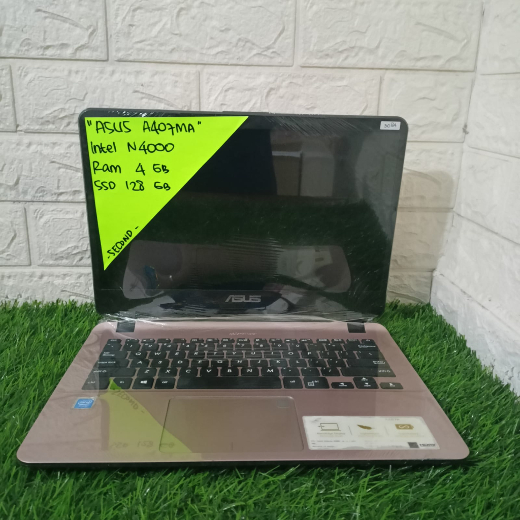 MURAH ASUS A407MA INTEL N4000 RAM 4GB SSD 128GB 14" (3084)