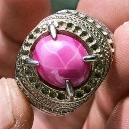 Cincin Batu Red American Star
