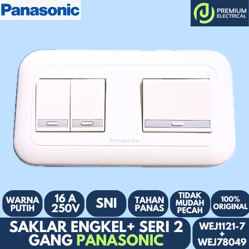 SAKLAR ENGKEL + SERI / 3 GANG PANASONIC