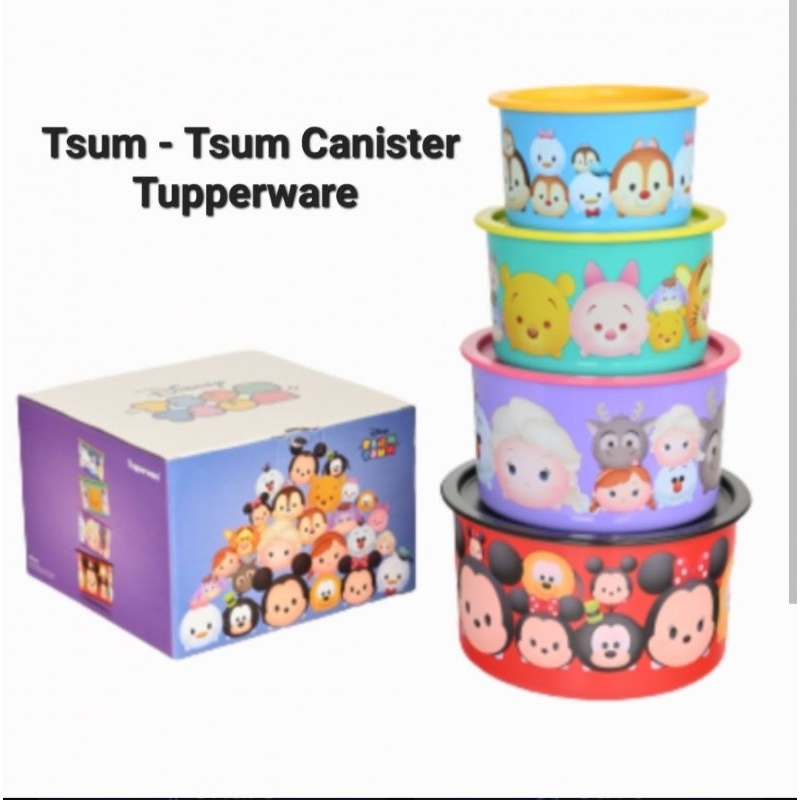 Toples Tsum - Tsum Canister Set Tupperware
