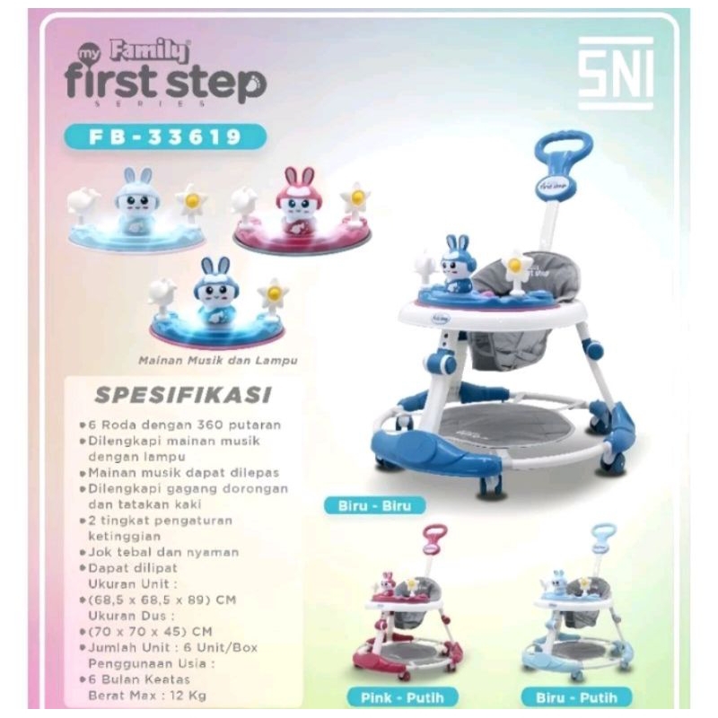 Family - Baby Walker 33619 / Kereta Bayi / Kereta Roda Bayi