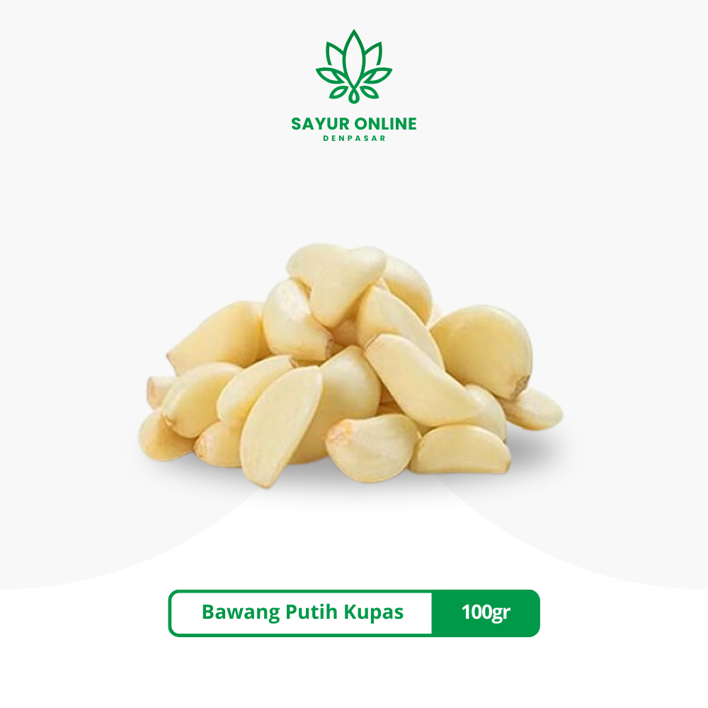 

Bawang Putih Kupas 100gr - Sayur Online Denpasar