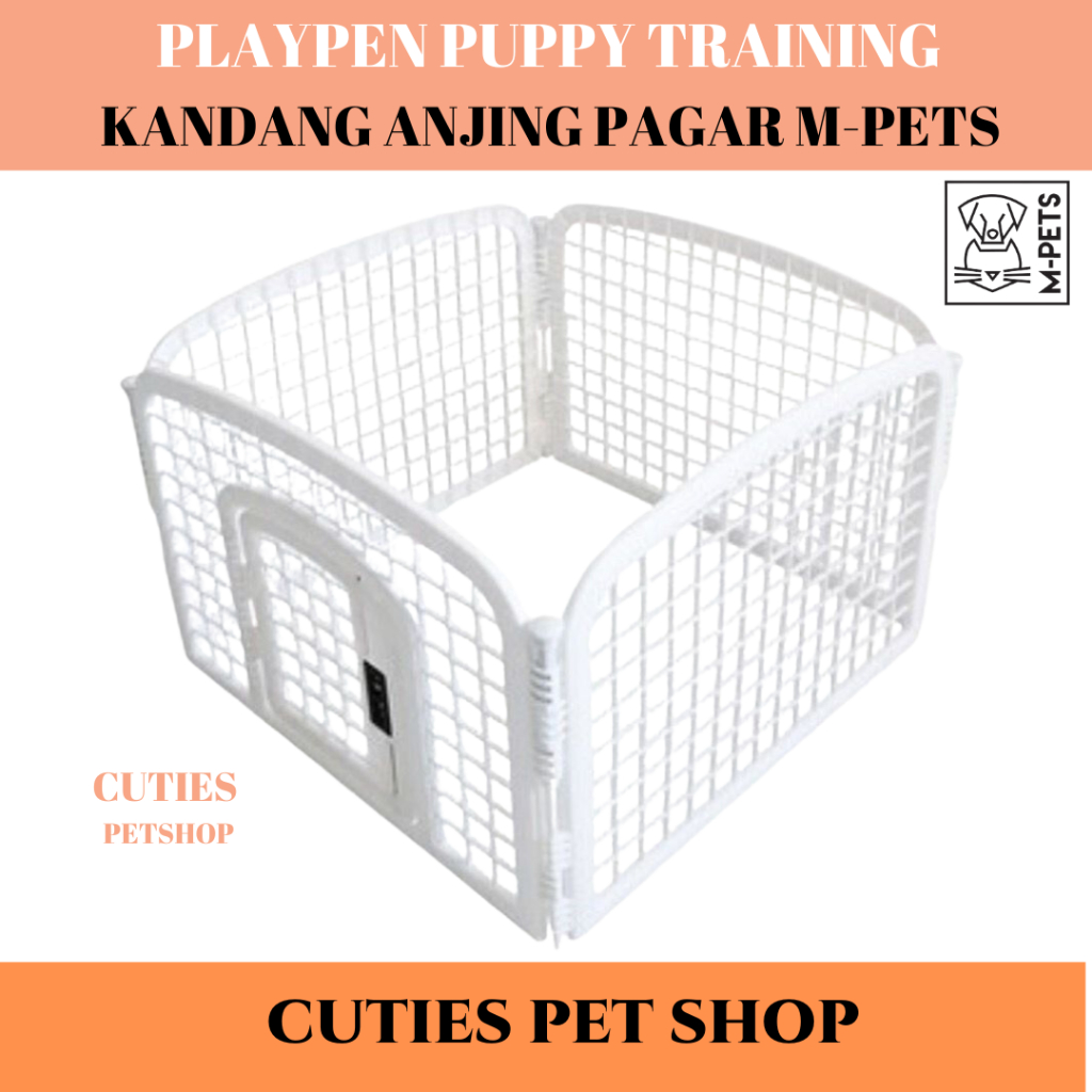 PLAYPEN PUPPY TRAINING - KANDANG ANJING PAGAR MPETS - KANDANG PAGAR ANJING KUCING BAHAN TEBAL