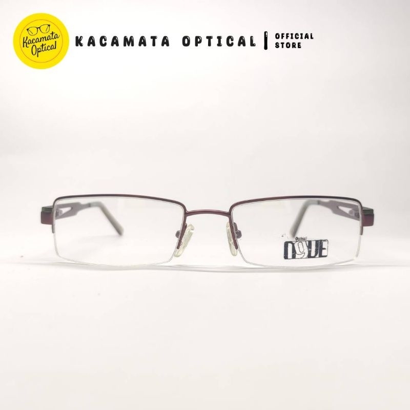 KACAMATA OPTICAL - Frame KMO1006 Half Frame Coklat Besi Plastik