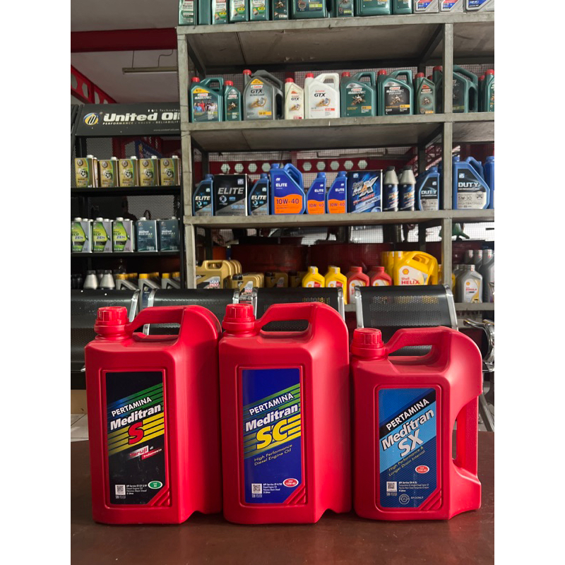 Oli Pertamina MEDITRAN S40 , MEDITRAN SC , MEDITRAN SX Kemasan 5 Lt