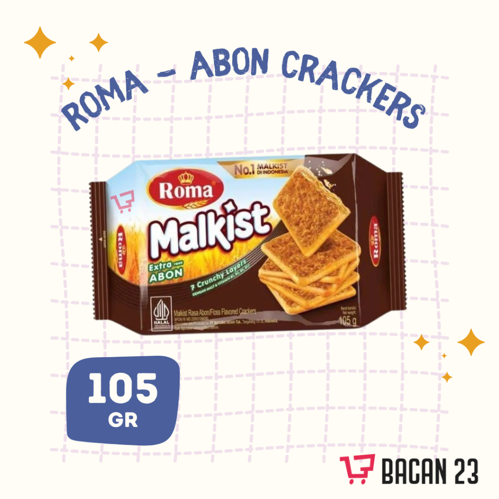 

Biskuit Roma Malkist Abon (105 Gr) / Malkist Roma - Malkist crunchy Layers