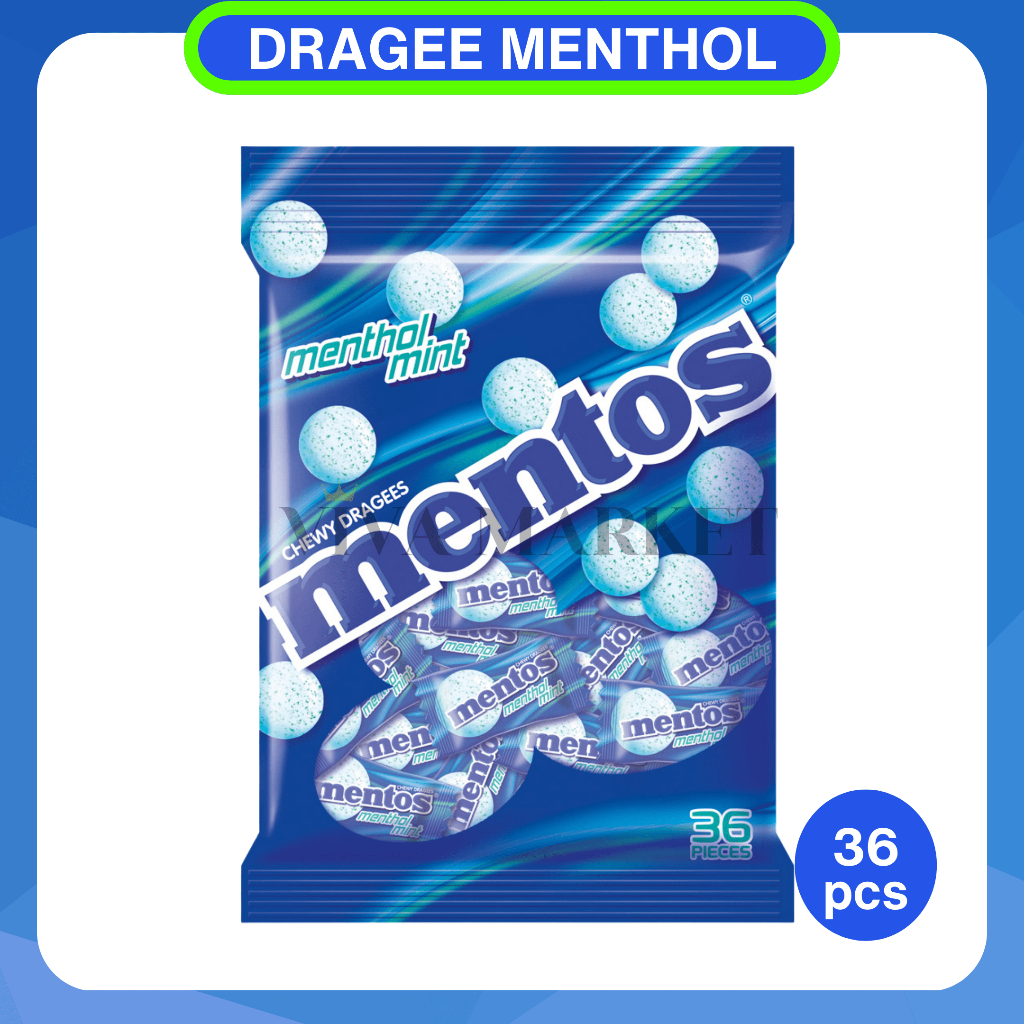 

Mentos Chewy Dragee Menthol Mint Permen