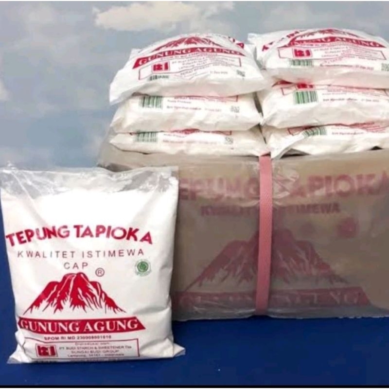 

Tepung Tapioka Gunung Agung Merah 500gr (Dus)