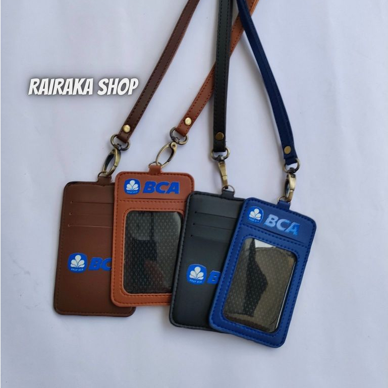 

ID Card Holder Name Tag Kulit Bank BCA Model terbaru