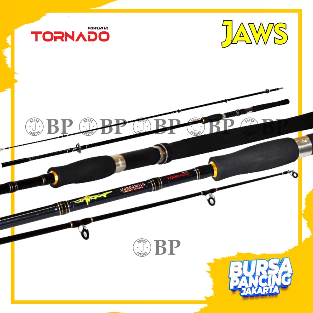 KODE Q28D Tornado Joran Pancing Spinning Jaws 15cm  3cm Fiber Solid Extra Power Cocok Untuk Sungai K
