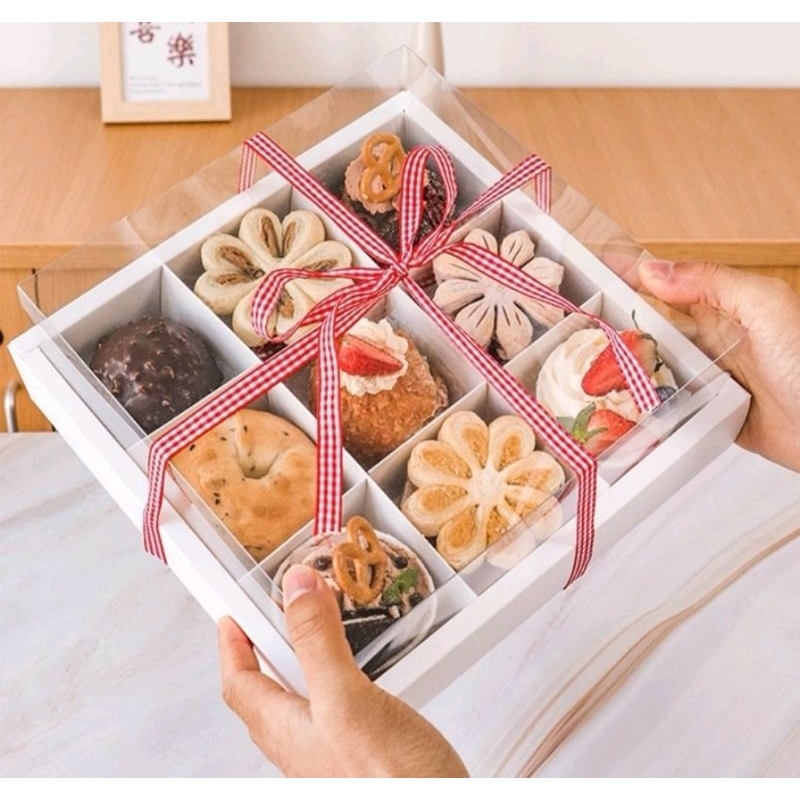 Box Mika 9 Sekat ( Cupcake/Kue/Puding)