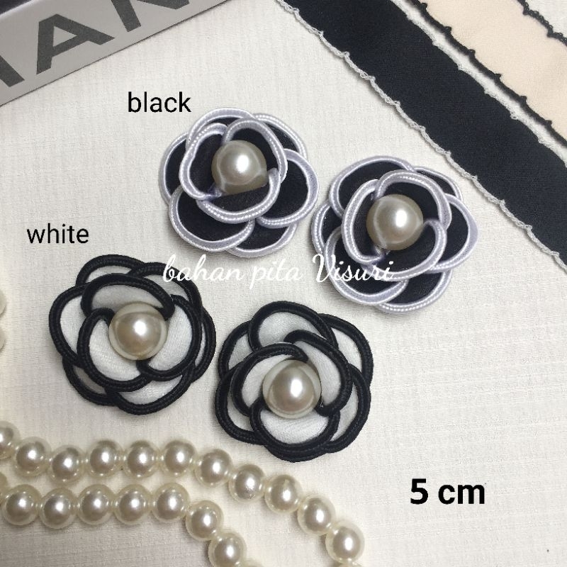 Bunga Seri Chanel Kecil 5 cm  (bunga saja tanpa Bros )