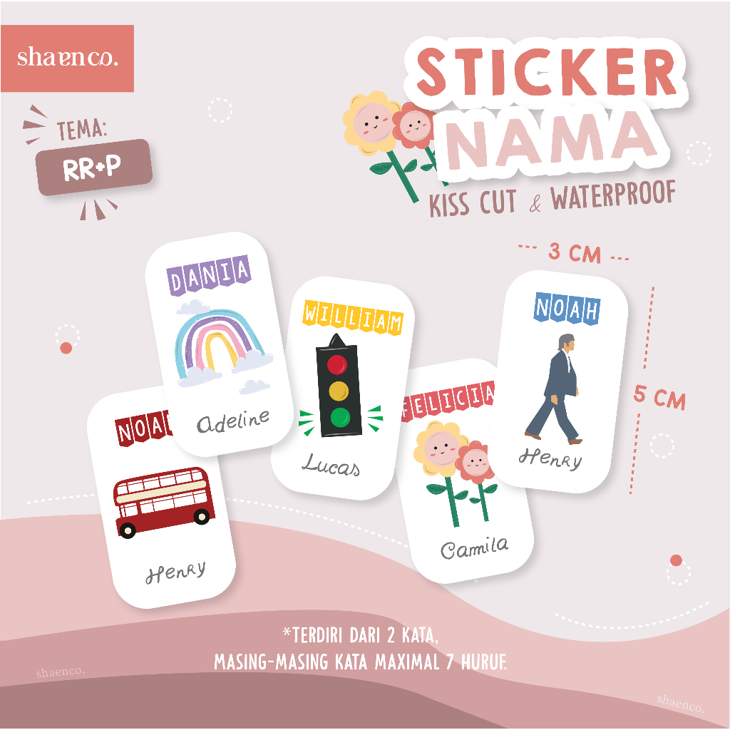 

STIKER NAMA ANAK SEKOLAH KANTOR WATERPROOF CUSTOM