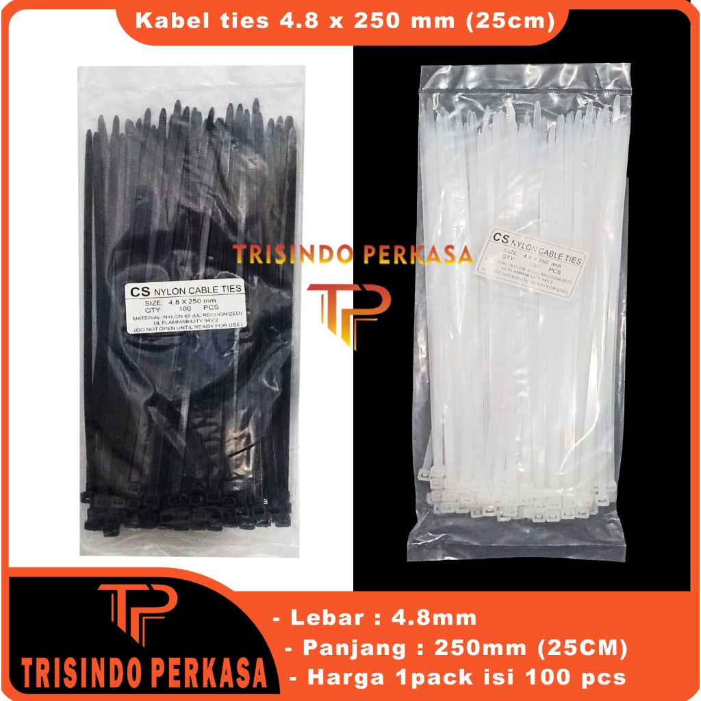 Kabel Ties Cable Tie 4.8 x 250mm (25cm)