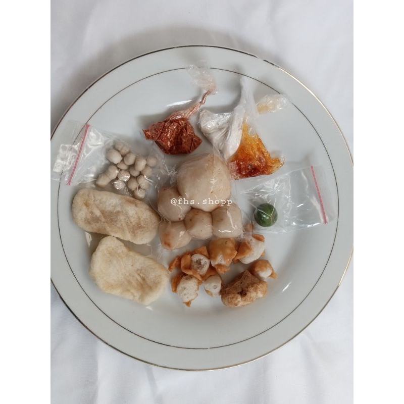 baso aci isi ayam suwir, baso aci isi 12