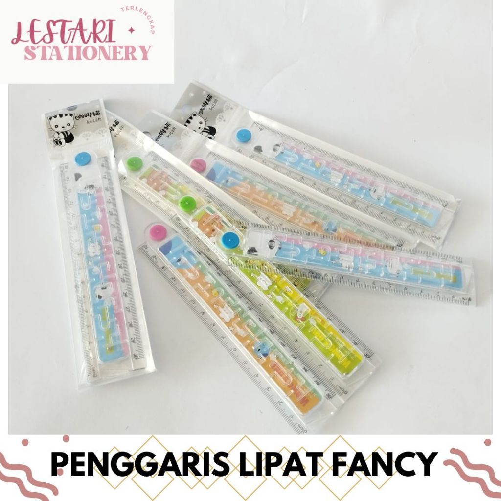 

Penggaris lipat fancy dengan mainan labirin Lestari Stationery