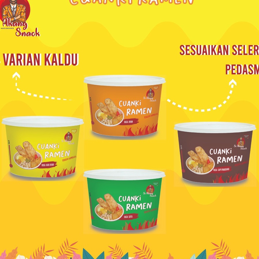 

Free Ongkir CUANKI RAMEN INSTAN BY SI AKANG SNACK LAKOCA KYLAFOOD SEHOT GEPREK MANTAP JIWA BAPPER ENTIN RAOS