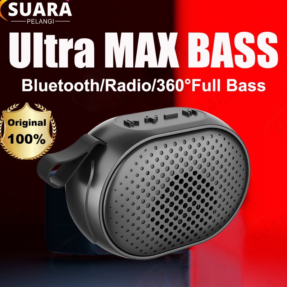 Readystock Bcu Ultra MAX BASSMusic Box Full Bass Bluetooth Speaker Super Bass Robot Portabel Mini JBL Original Wireless HiFi Subwoofer Dengan Tali Pengikat Mobil Portabel Luar Ruangan Berkualitas Tinggi Stereo Kecil Dengan Volume Besar Radio FMTF