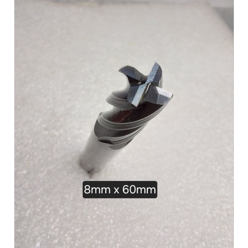 ENDMILL 8MM X 60MM CARBIDE (4flute) endmill 8mm seken