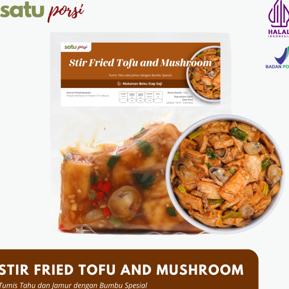 

XG34448 Satu Porsi Stir Fried Tofu and Mushroom