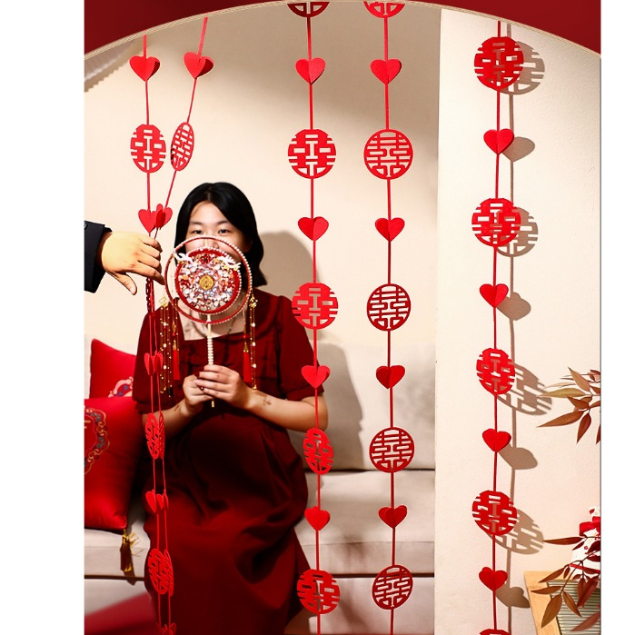 Dekorasi Pernikahan, Rumah Baru, Kamar Tidur, Ruang Tamu, Tirai Dekorasi 3Di Pernikahan wedding merr