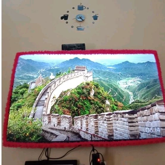 Bando tv LED polos jumbo / Bando tv LED jumbo bulu rasfur untuk tv 55-60 inch Bando tv LED polos