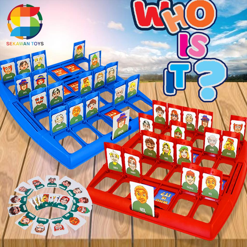 Mainan anak tebak gambar Board game who is it / Mainan tebak gambar viral