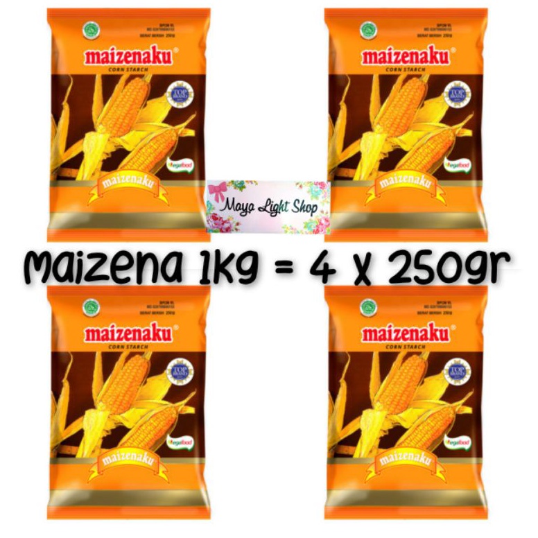 

Stok baru Tepung maizena 1kg premium quality maizenaku tepung jagung corn starch tepung maizena kue kering crispy halal murah original termurah