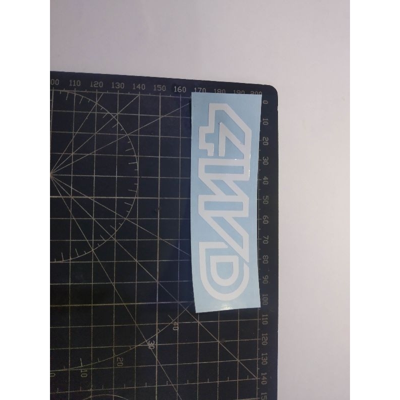 cutting stiker 4wd