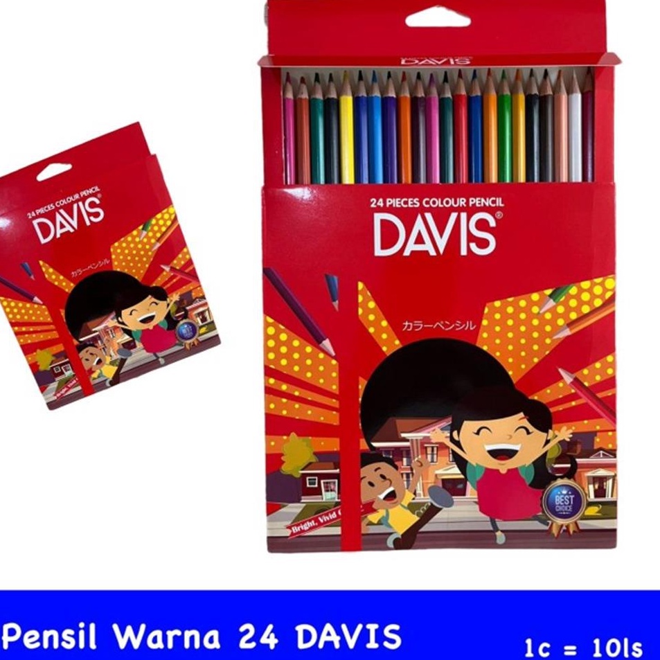 

Pengepul D Pensil Warna Davis 24 Warna Panjang