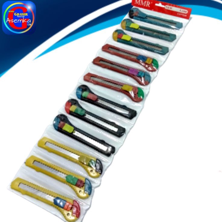 

Paket Pilihan GPA Kater Besar L5 MMR AMC 12pcs Cutter besar Warna Renceng